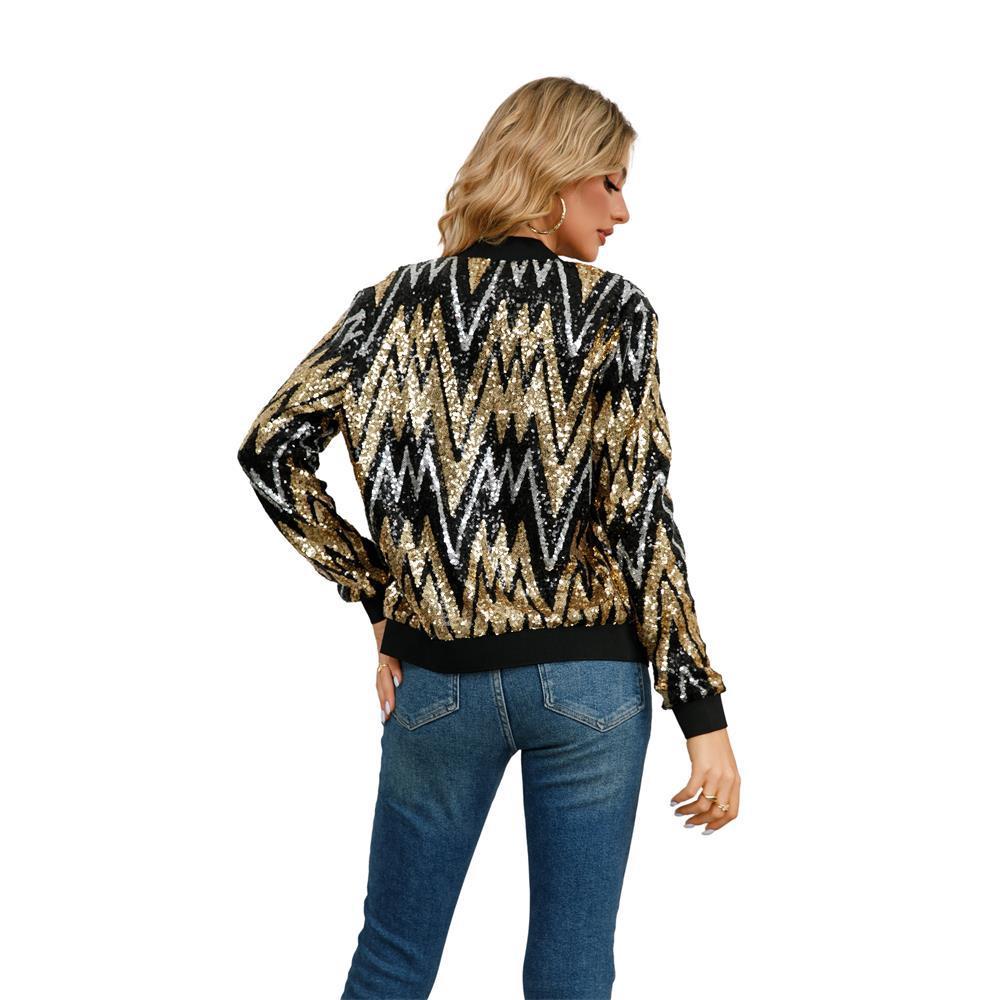 Veste manches longue dorée