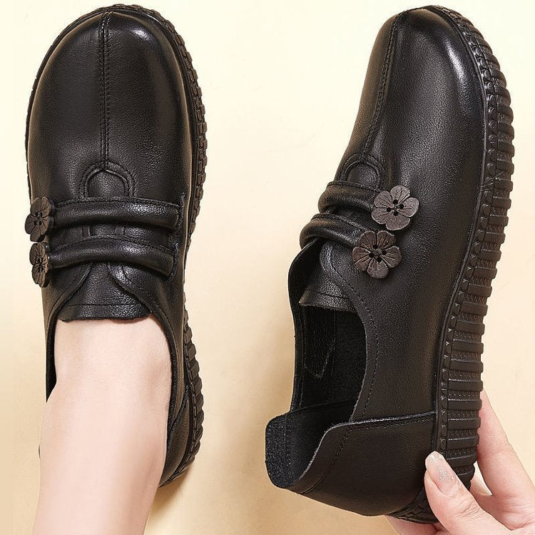 Chaussures en cuir à fond souple