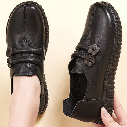 Chaussures en cuir à fond souple