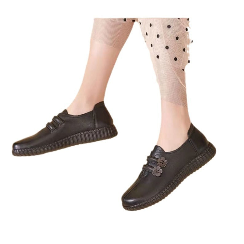 Chaussures en cuir à fond souple